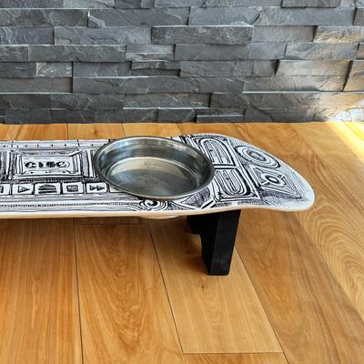 Show full view: Funky Flies BoomBox SkateBowls Stainless Steel Elevated Dog Bowls, 3-cup slide 4 of 9