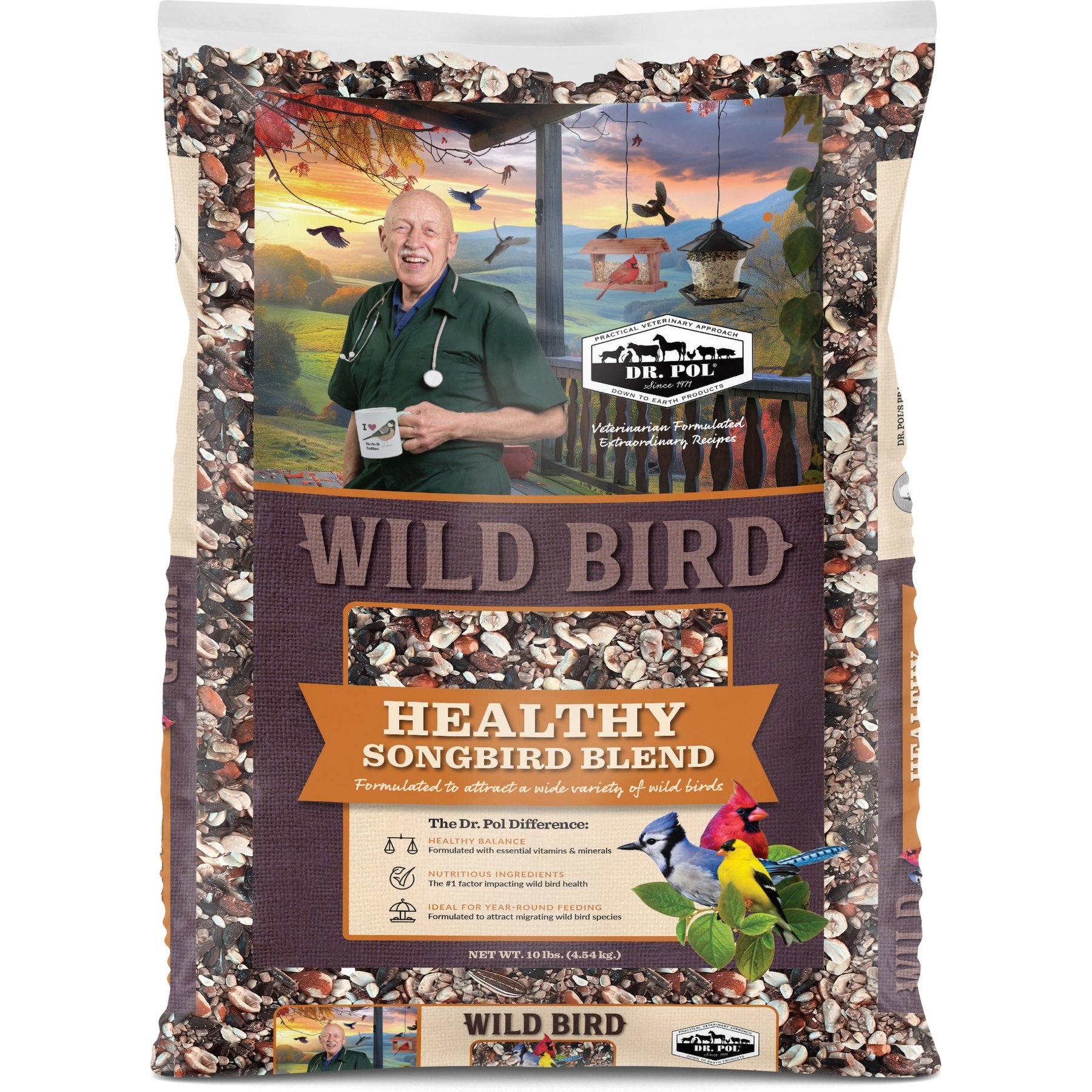 Dr. Pol Healthy Songbird Blend Wild Bird Food, 10-lb bag