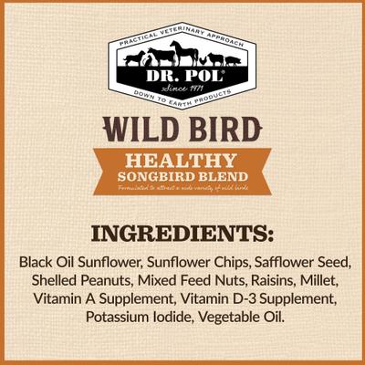 Show full view: Dr. Pol Healthy Songbird Blend Wild Bird Food, 10-lb bag slide 4 of 10