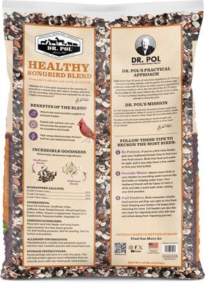 Show full view: Dr. Pol Healthy Songbird Blend Wild Bird Food, 10-lb bag slide 2 of 10