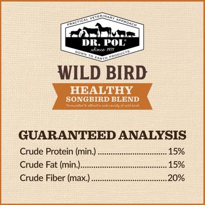 Show full view: Dr. Pol Healthy Songbird Blend Wild Bird Food, 10-lb bag slide 3 of 10