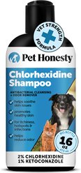 Pet Honesty Chlorhexidine Antibacterial Itchy Skin, Allergy Relief & Sensitive Skin Dog Shampoo, 16-fl oz bottle