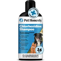 Pet Honesty Chlorhexidine Antibacterial Itchy Skin, Allergy Relief & Sensitive Skin Dog Shampoo, 16-fl oz bottle
