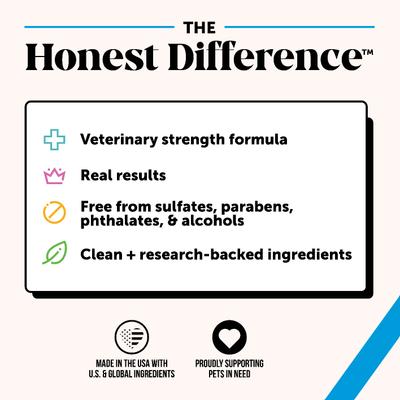 Show full view: Pet Honesty Chlorhexidine Antibacterial Itchy Skin, Allergy Relief & Sensitive Skin Dog Shampoo, 16-fl oz bottle slide 8 of 12