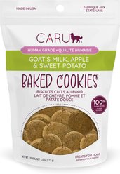 Caru Goat’s Milk, Apple & Sweet Potato Baked Cookie Dog Treats, 4-oz bag
