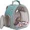 Show in main carousel: Halinfer Clear Space Capsule Bubble Window Cockatiel Backpack Carrier with Standing Perch & Metal Tray, 2-lb bag, Green slide 1 of 7