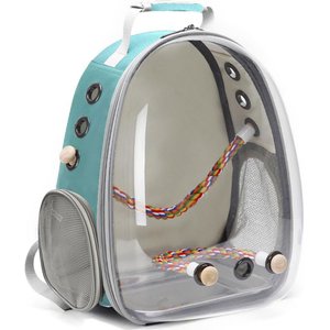 Halinfer Clear Bubble Bird Carrier Backpack, Green