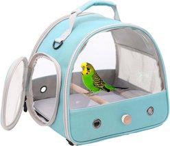 Halinfer Portable Bird Travel Carrier Cage, 1-lb bag, Green