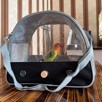 Show full view: Halinfer Portable Bird Travel Carrier Cage, 1-lb bag, Black slide 6 of 7