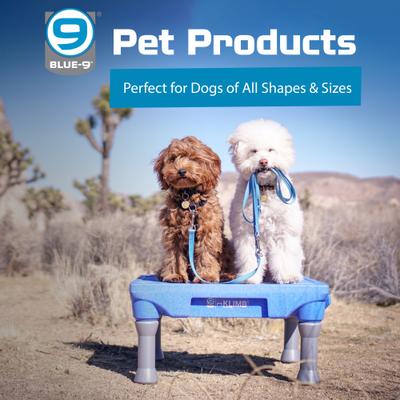Show full view: Blue-9 Happy Dog Starter Bundle includes KLIMB Training Platform, Traction Mat, Inspire Training Treat Pouch & Training Treats, Blue slide 8 of 8