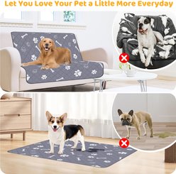 HOMAGICO Super Absorbent Non-Slip Washable Dog Pee Pads with Leash, Gray, 72 x 72-in, 1 slide 2 of 6