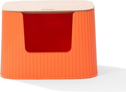 Michu Container Cat Litter Box with Scoop & Lid, XX-Large: 23-lb box, Coral