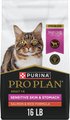 Purina Pro Plan Adult Sensitive Skin & Stomach Salmon & Rice Formula Dry Cat Food, 16-lb bag