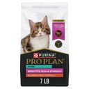 Purina Pro Plan Kitten Sensitive Skin & Stomach Salmon & Rice Formula Dry Cat Food, 7-lb bag