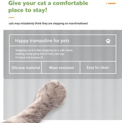 Li & Zhao Wave Waterproof Dog & Cat Food Mat, Grey, Medium slide 2 of 6