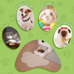 Li & Zhao Cloud Waterproof Dog & Cat Food Mat, Beige, Medium slide 2 of 9