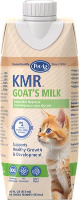 PETAG Goat's Milk KMR Kitten Milk Replacer Liquid for Kittens, 16