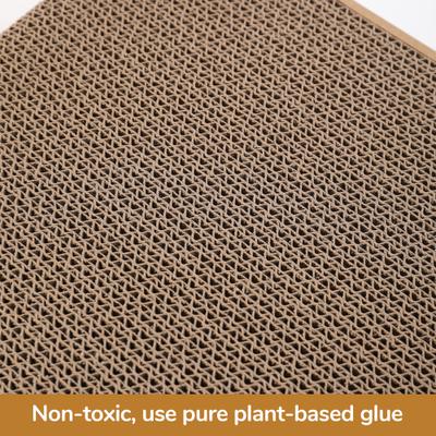 Show full view: FUKUMARU Curved Furniture Protector 26.8-in Cardboard Paper Cat Scratcher Pad, Brown, 2 count slide 6 of 8