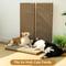 Show in main carousel: FUKUMARU Curved Furniture Protector 26.8-in Cardboard Paper Cat Scratcher Pad, Brown, 2 count slide 4 of 8