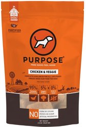 Purpose Chicken & Veggie Mini Patties Freeze-Dried Raw Dog Food, 2.5-oz bag