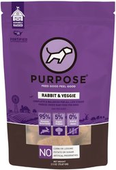 Purpose Rabbit & Veggie Mini Patties Freeze-Dried Raw Dog Food, 2.5-oz bag