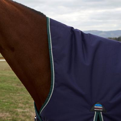 Show full view: WeatherBeeta ComFiTec Plus Dynamic High Neck 220G Horse Turnout, Navy/Forest Green, 72-in slide 2 of 9