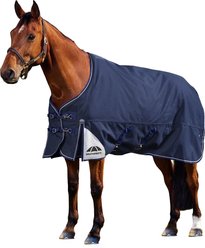 WeatherBeeta ComFiTec Ultra Standard Neck 220G Horse Turnout, Navy, 84-in slide 2 of 8