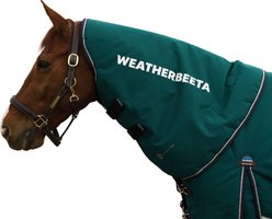 WeatherBeeta ComFiTec Plus Dynamic Neck Cover 220G Horse Turnout, Forest Green/Navy, Large slide 2 of 3