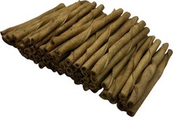 The Treat Shack Twists 5-in Peanut Butter Flavor Rawhide Dog Chew Treats, 24 count slide 1 of 7