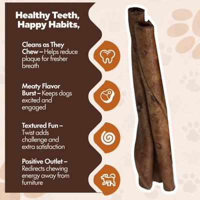 Show full view: The Treat Shack Twists 5-in Beef Flavor Rawhide Dog Chew Treats, 50 count slide 7 of 8