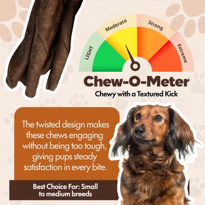 Show full view: The Treat Shack Twists 5-in Beef Flavor Rawhide Dog Chew Treats, 50 count slide 5 of 8
