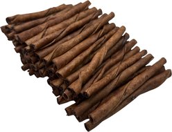 The Treat Shack Twists 5-in Beef Flavor Rawhide Dog Chew Treats, 50 count