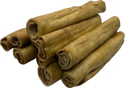 The Treat Shack Retriever Rolls 7 to 8-in Peanut Butter Flavor Rawhide Dog Chew Treats, 24 count
