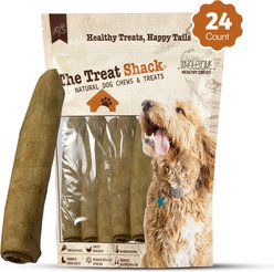 The Treat Shack Retriever Rolls 7 to 8-in Peanut Butter Flavor Rawhide Dog Chew Treats, 24 count slide 2 of 7