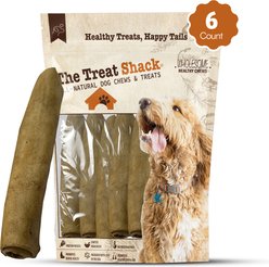 The Treat Shack Retriever Rolls 7 to 8-in Peanut Butter Flavor Rawhide Dog Chew Treats, 6 count slide 2 of 7