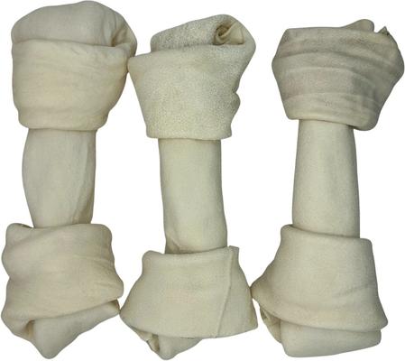 Show full view: The Treat Shack Knotted 8 to 9-in Natural Flavor Rawhide Bone Dog Treats, 10 count slide 8 of 8