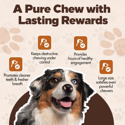 Show full view: The Treat Shack Knotted 8 to 9-in Natural Flavor Rawhide Bone Dog Treats, 3 count slide 7 of 8