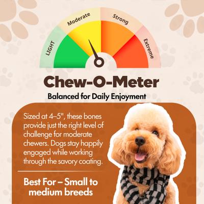 Show full view: The Treat Shack Knotted 4 to 5-in Chicken Flavor Rawhide Bone Dog Treats, 10 count slide 5 of 8