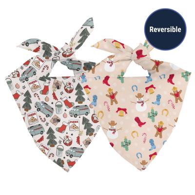 Show full view: Dog Bandana Co. Christmas Holiday Movie Dog Bandana, White, Small: 6 to 14-in neck slide 4 of 4