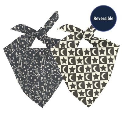 Show full view: Dog Bandana Co. Skeleton Dog Bandana, Black, Small slide 3 of 5