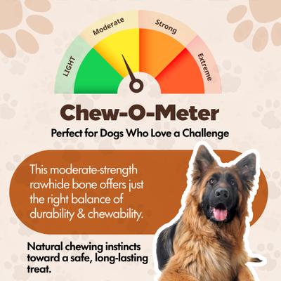 Show full view: The Treat Shack Knotted 8 to 9-in Beef Flavor Rawhide Bone Dog Treats, 3 count slide 5 of 8