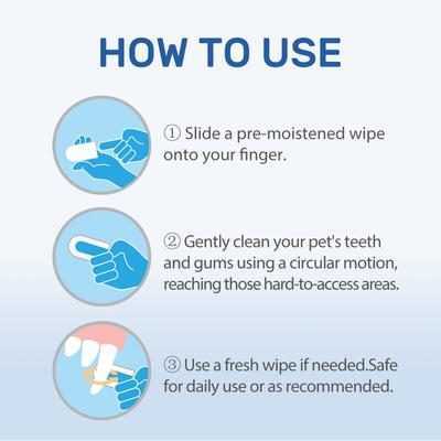 Show full view: Bioline Dental Finger Wipes for Dogs & Cats, 50 count slide 10 of 10