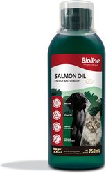Bioline Salmon Oil Extract Liquid Skin & Coat Supplement for Dogs & Cat, 8.5-fl oz bottle