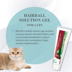 Bioline Solution Salmon Flavored Gel Hariball Control Supplement for Cats, 3.5-oz tube slide 2 of 7