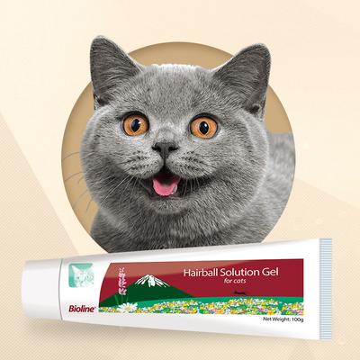 Show full view: Bioline Solution Salmon Flavored Gel Hariball Control Supplement for Cats, 3.5-oz tube slide 3 of 9