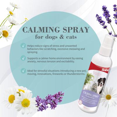 Show full view: Bioline Calming Spray for Dogs & Cats, 4.0-fl oz bottle slide 7 of 8