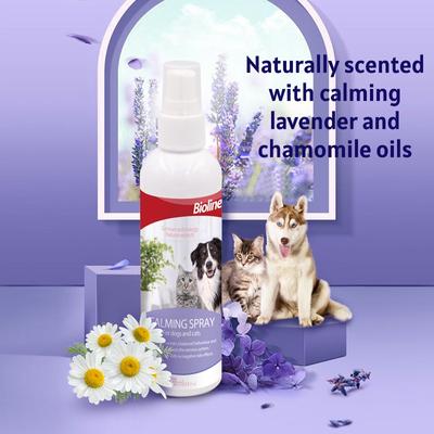 Show full view: Bioline Calming Spray for Dogs & Cats, 4.0-fl oz bottle slide 3 of 8