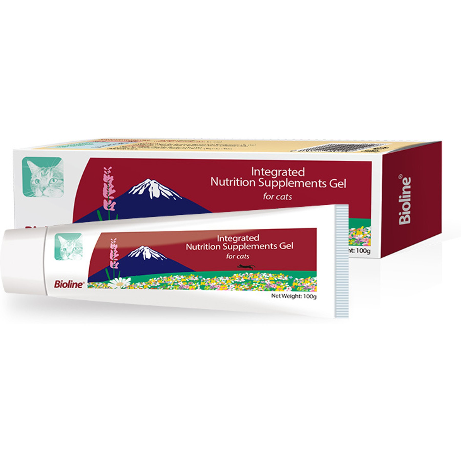 Bioline Integrated Nutrition Chicken & Salmon Flavored Gel Weight Management Supplement for Cats, 3.5-oz tube