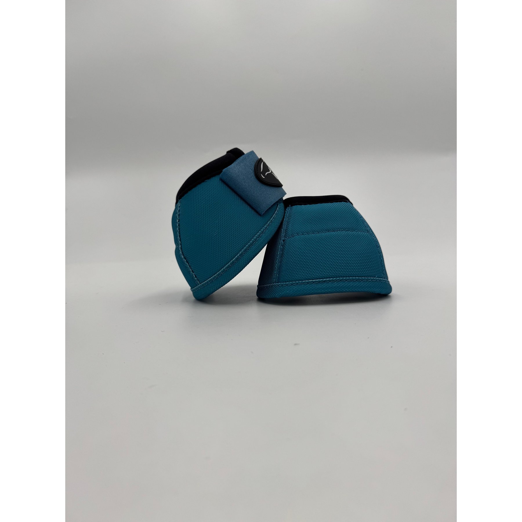 ORTHO EQUINE Horse Bell Boots, Teal, Small