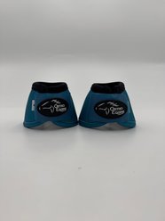 ORTHO EQUINE Horse Bell Boots, Teal, Medium slide 2 of 4